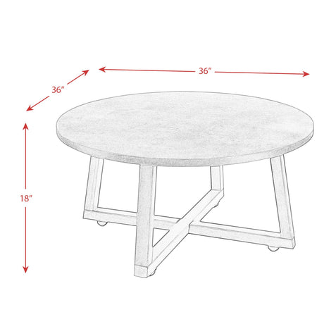  Elements International Industrial 3PC Occasional Table Set IMAGE 11