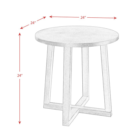  Elements International Industrial 3PC Occasional Table Set IMAGE 12