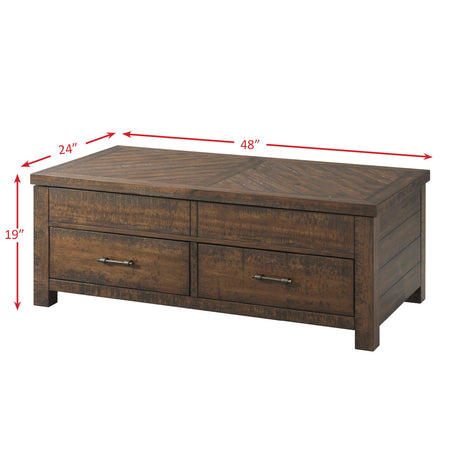  Elements International Jax TJX100CTLT Lift Top Coffee Table IMAGE 8