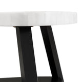  Elements International Trinity CTN100CT White Marble Top Coffee Table IMAGE 5