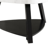  Elements International Trinity CTN100CT White Marble Top Coffee Table IMAGE 6