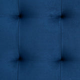  Elements International Crosby Tufted Storage Ottoman - Cobalt IMAGE 12