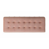  Elements International Crosby Tufted Storage Ottoman - Blush IMAGE 7