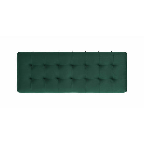  Elements International Crosby Tufted Storage Ottoman - Evergreen IMAGE 7