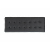  Elements International Crosby Tufted Storage Ottoman - Gun Metal IMAGE 7