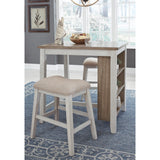  Signature Design by Ashley Skempton D394-113 Rectangular Dining Room Counter Table Set IMAGE 2