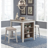  Signature Design by Ashley Skempton D394-113 Rectangular Dining Room Counter Table Set IMAGE 4