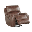  Steve Silver Furniture Keily KE800C Swivel Glider Recliner Chair - Brown IMAGE 1