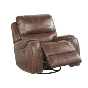  Steve Silver Furniture Keily KE800C Swivel Glider Recliner Chair - Brown IMAGE 1