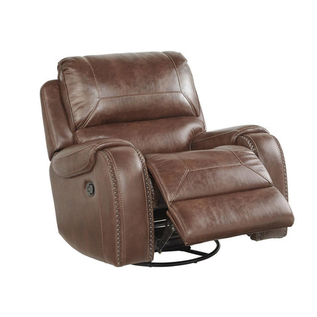  Steve Silver Furniture Keily KE800C Swivel Glider Recliner Chair - Brown IMAGE 1