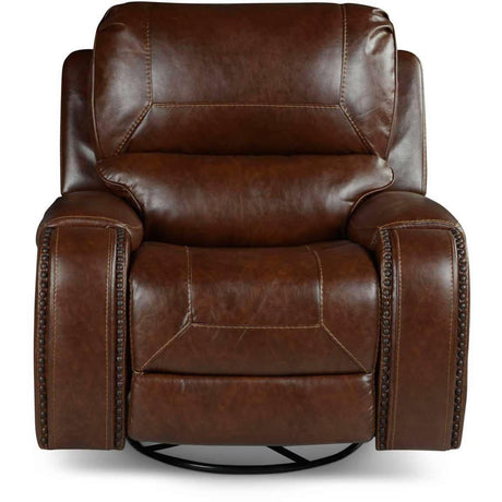  Steve Silver Furniture Keily KE800C Swivel Glider Recliner Chair - Brown IMAGE 2