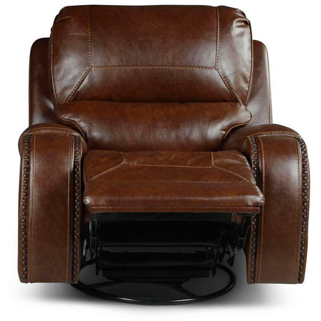  Steve Silver Furniture Keily KE800C Swivel Glider Recliner Chair - Brown IMAGE 3