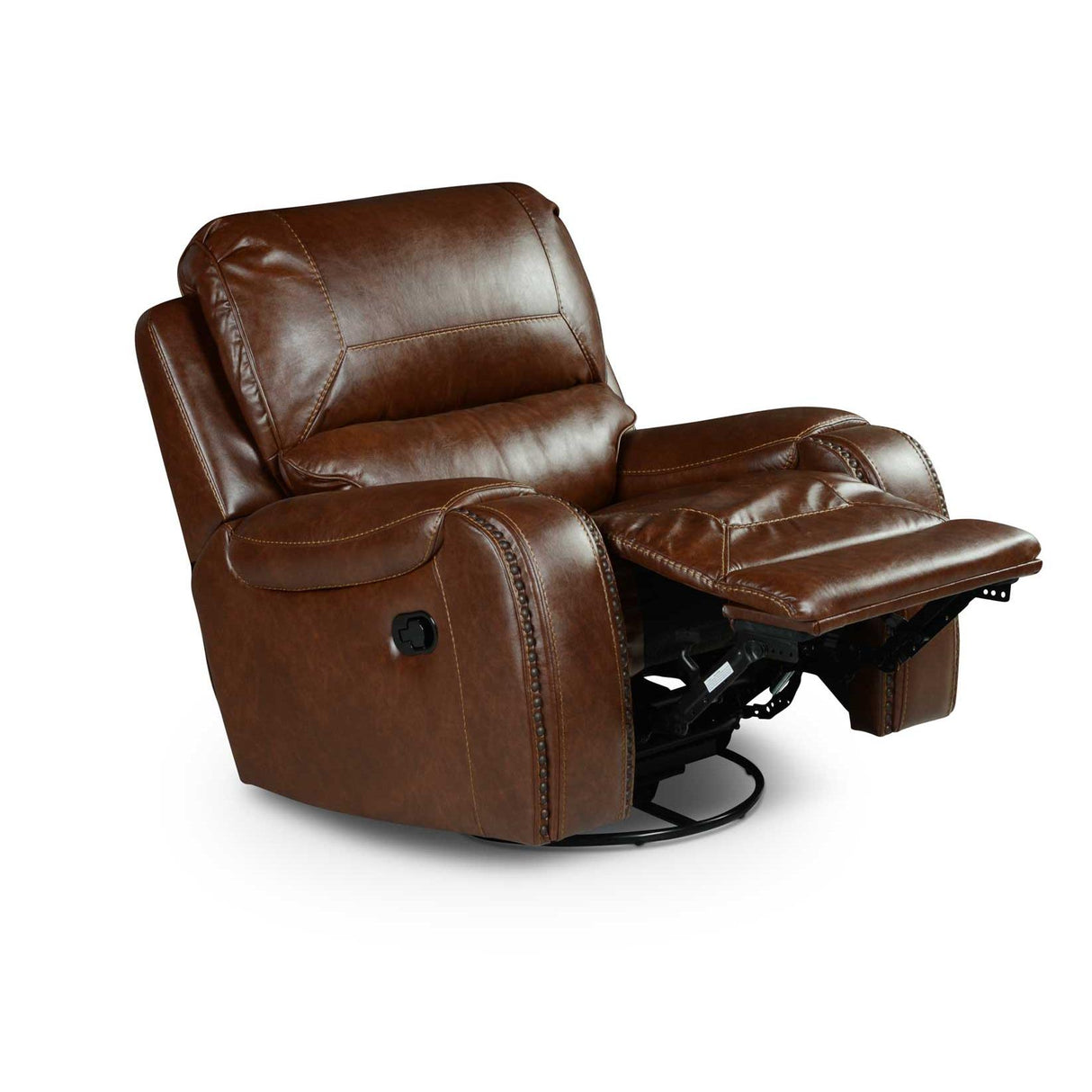  Steve Silver Furniture Keily KE800C Swivel Glider Recliner Chair - Brown IMAGE 6