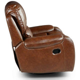  Steve Silver Furniture Keily KE800C Swivel Glider Recliner Chair - Brown IMAGE 8