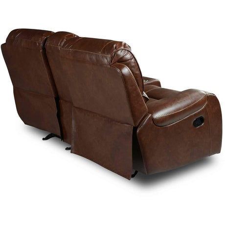  Steve Silver Furniture Keily KE800CL Glider Recliner Loveseat - Brown IMAGE 8