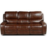  Steve Silver Furniture Keily KE800S Recliner Sofa w/Drop-Down Table - Brown IMAGE 3