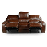  Steve Silver Furniture Keily KE800S Recliner Sofa w/Drop-Down Table - Brown IMAGE 4