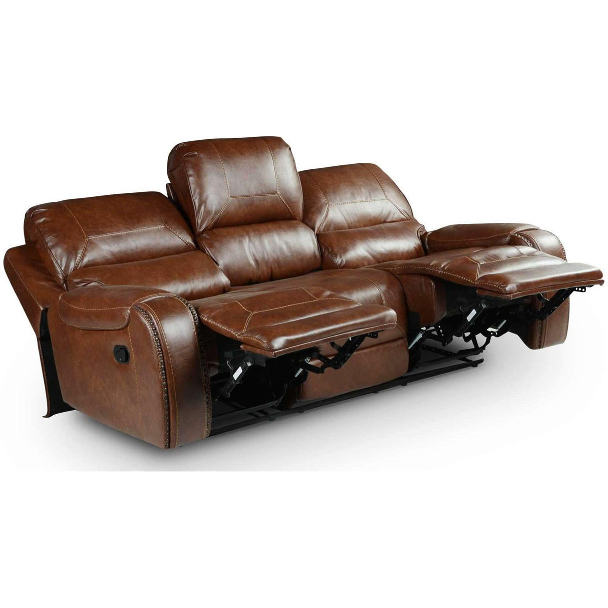  Steve Silver Furniture Keily KE800S Recliner Sofa w/Drop-Down Table - Brown IMAGE 5