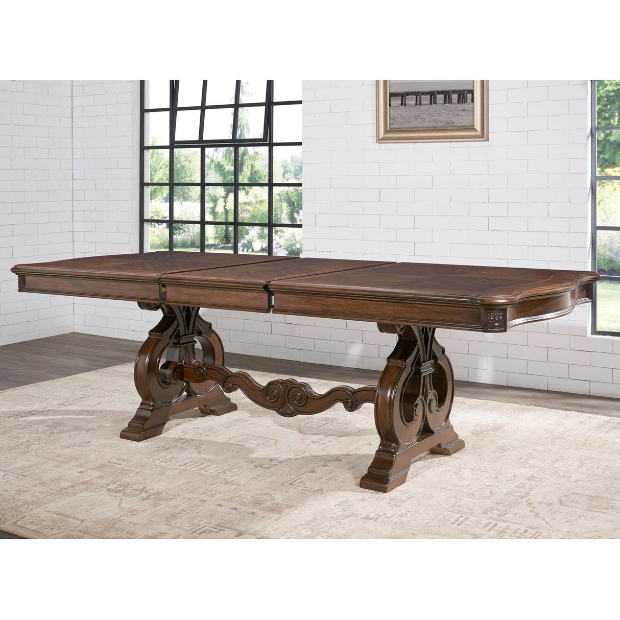  Steve Silver Furniture Royale RY500 Dining Table with 20-inch Leaf IMAGE 6