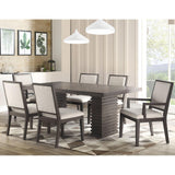  Steve Silver Furniture Mila MI500 Dining Table w/18-inch Leaf IMAGE 3