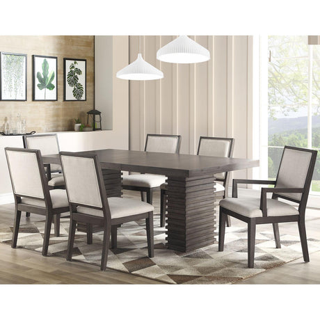  Steve Silver Furniture Mila MI500 Dining Table w/18-inch Leaf IMAGE 3