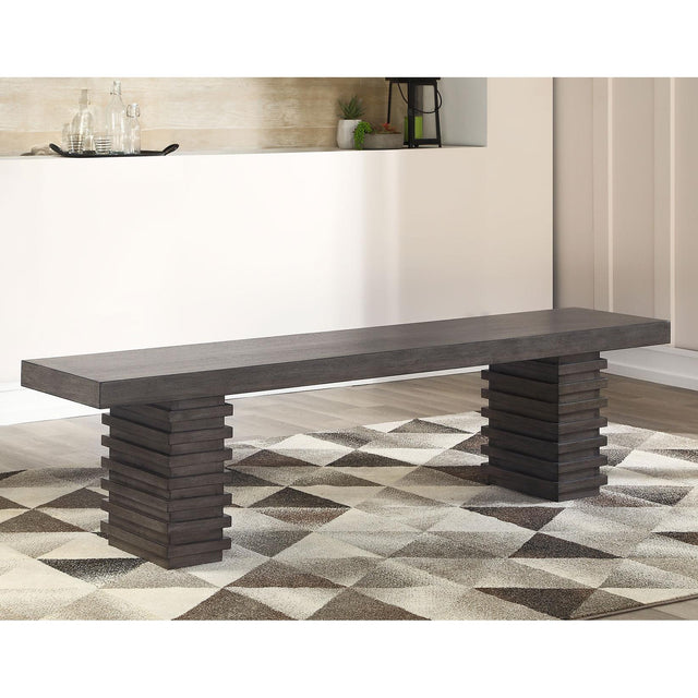  Steve Silver Furniture Mila MI500 Bench IMAGE 1