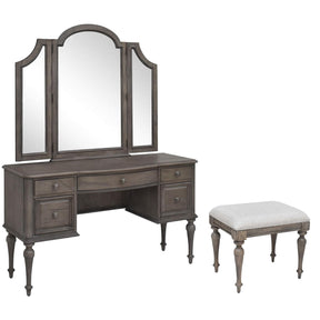  Steve Silver Furniture Highland Park HP900 3-Piece Vanity Set - Driftwood IMAGE 1