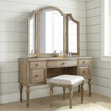  Steve Silver Furniture Highland Park HP900 3-Piece Vanity Set - Driftwood IMAGE 2