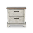  Steve Silver Furniture Bear Creek BC900NS Nightstand - White Smoke IMAGE 1