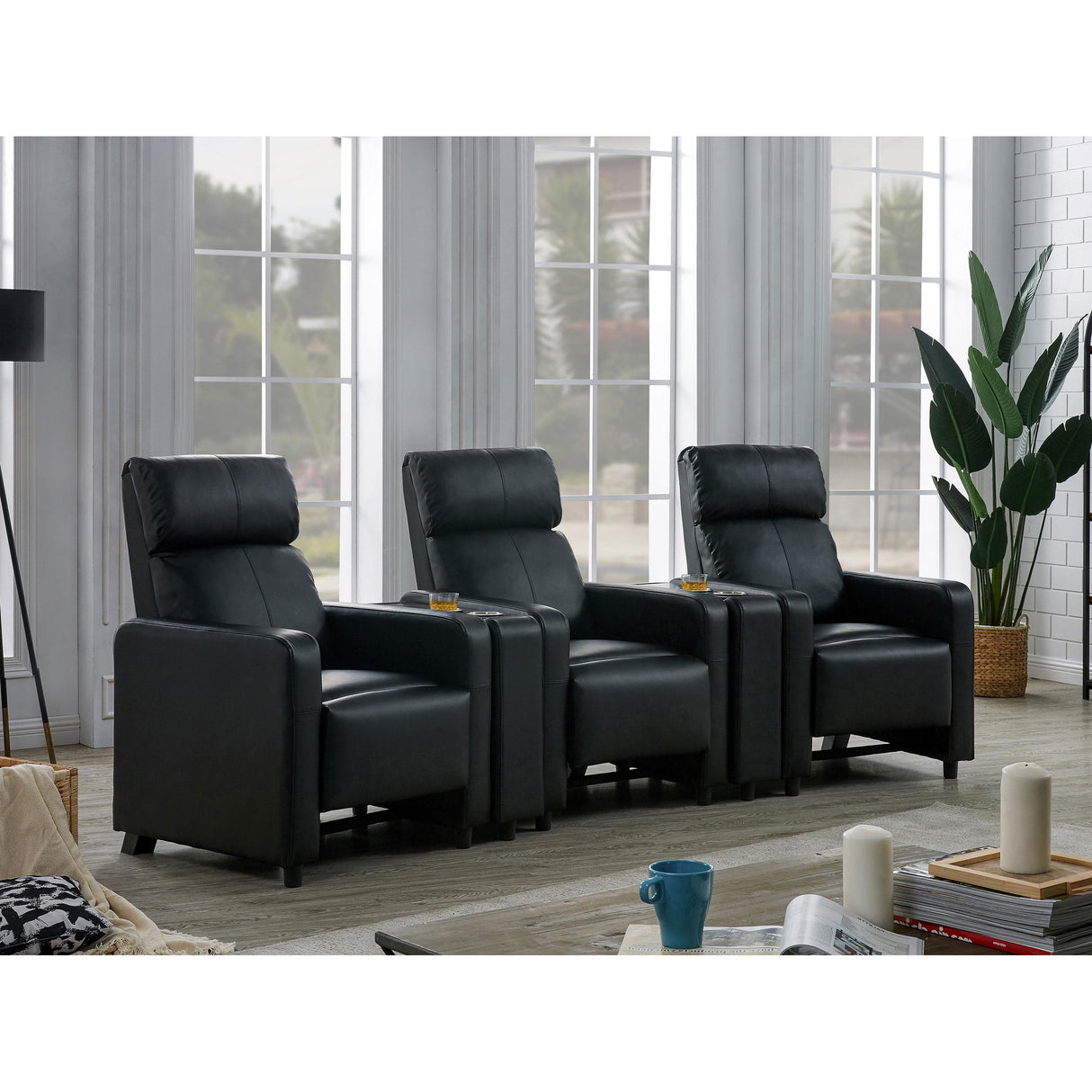  Coaster Furniture Toohey 600181-S3A 5 pc Home Theater Seating IMAGE 13