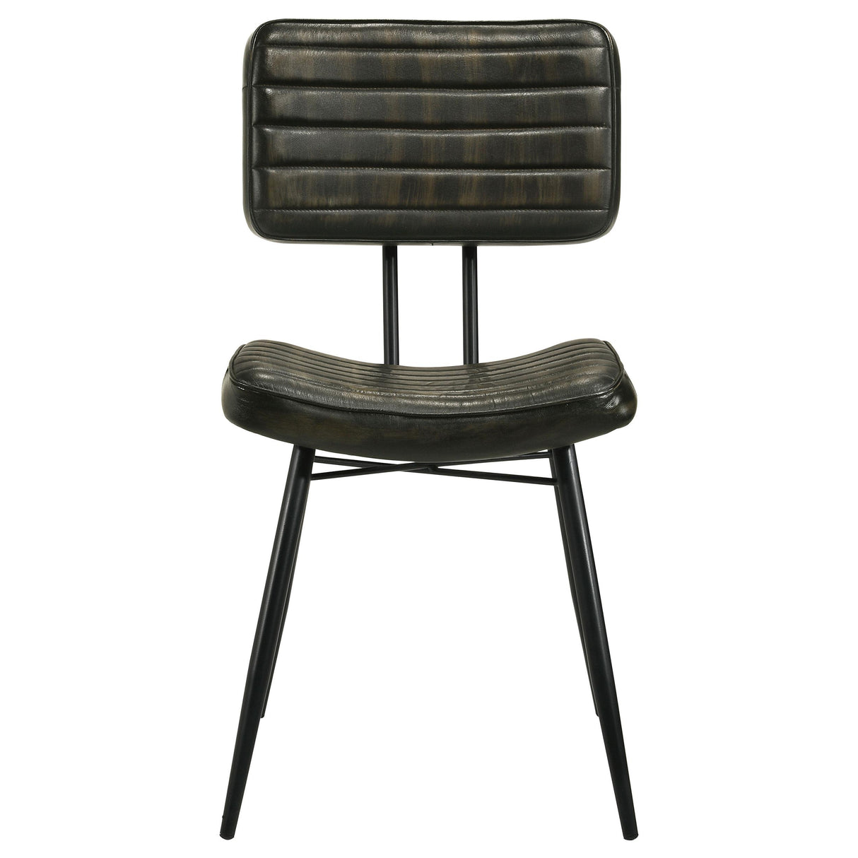 Coaster Furniture Misty 110652 Leather Upholstered Dining Chair - Espresso IMAGE 2