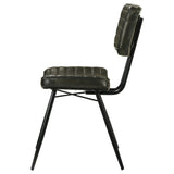  Coaster Furniture Misty 110652 Leather Upholstered Dining Chair - Espresso IMAGE 4