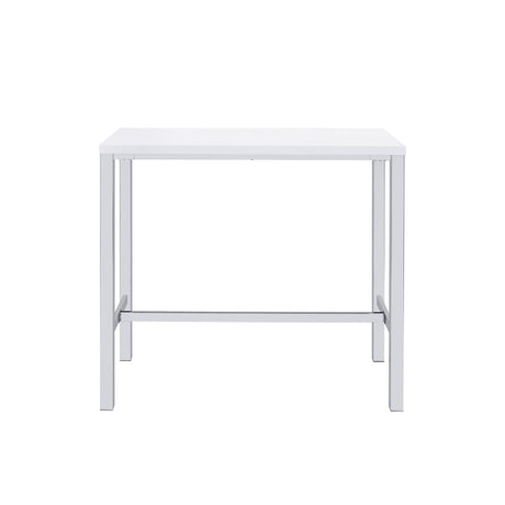  Coaster Furniture Natividad 182525 5-piece Pub Height Bar Table Set - White High Gloss IMAGE 3