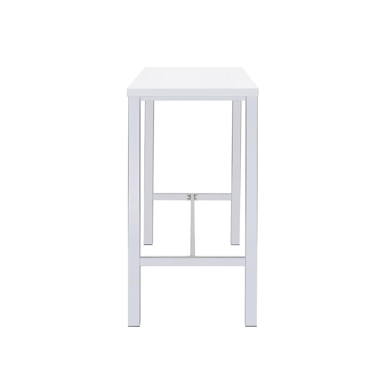  Coaster Furniture Natividad 182525 5-piece Pub Height Bar Table Set - White High Gloss IMAGE 4