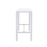  Coaster Furniture Natividad 182525 5-piece Pub Height Bar Table Set - White High Gloss IMAGE 4