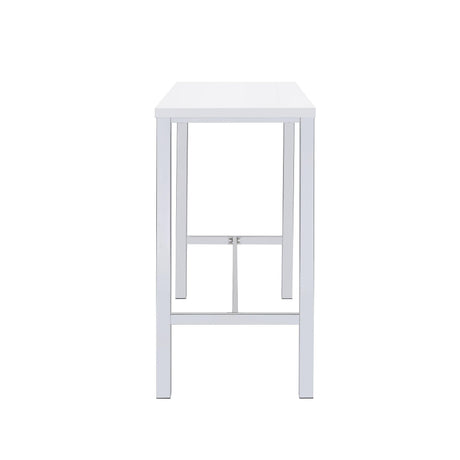  Coaster Furniture Natividad 182525 5-piece Pub Height Bar Table Set - White High Gloss IMAGE 4
