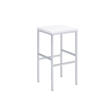  Coaster Furniture Natividad 182525 5-piece Pub Height Bar Table Set - White High Gloss IMAGE 5