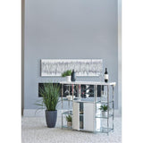  Coaster Furniture Gallimore 182757 2-door Bar Cabinet Wine Storage - White High Gloss IMAGE 2