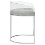  Coaster Furniture Thermosolis 183405 Clear Acrylic Counter Chair - Chrome IMAGE 8