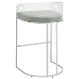  Coaster Furniture Thermosolis 183406 Clear Acrylic Bar Chair - Chrome IMAGE 5
