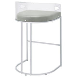  Coaster Furniture Thermosolis 183406 Clear Acrylic Bar Chair - Chrome IMAGE 7