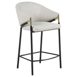  Coaster Furniture Chadwick 183436 Fabric Upholstered Counter Chair - Beige IMAGE 1