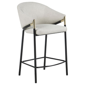  Coaster Furniture Chadwick 183436 Fabric Upholstered Counter Chair - Beige IMAGE 1