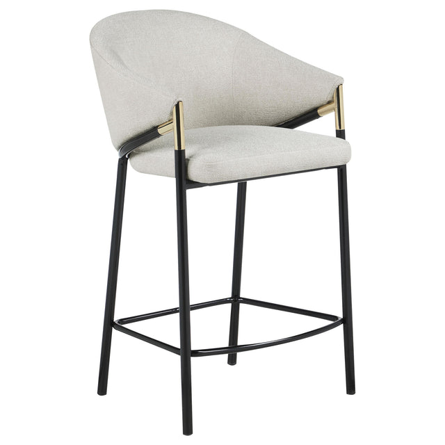  Coaster Furniture Chadwick 183436 Fabric Upholstered Counter Chair - Beige IMAGE 1