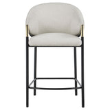  Coaster Furniture Chadwick 183436 Fabric Upholstered Counter Chair - Beige IMAGE 2