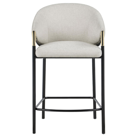  Coaster Furniture Chadwick 183436 Fabric Upholstered Counter Chair - Beige IMAGE 2