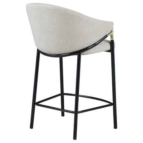  Coaster Furniture Chadwick 183436 Fabric Upholstered Counter Chair - Beige IMAGE 7