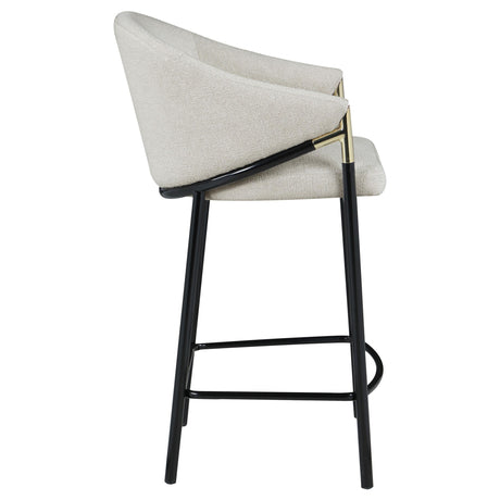  Coaster Furniture Chadwick 183436 Fabric Upholstered Counter Chair - Beige IMAGE 8