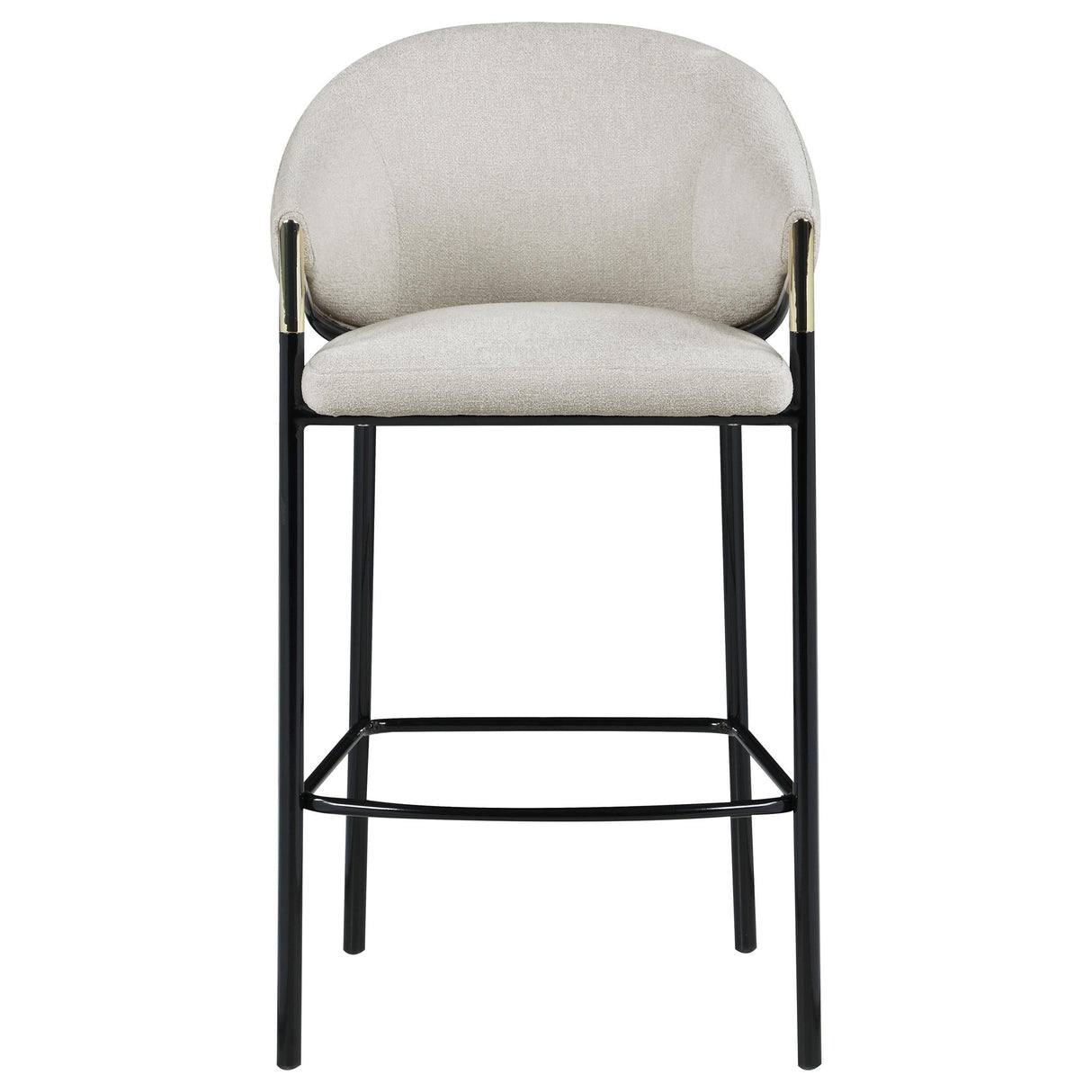  Coaster Furniture Chadwick 183437 Fabric Upholstered Bar Chair - Beige IMAGE 2