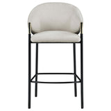  Coaster Furniture Chadwick 183437 Fabric Upholstered Bar Chair - Beige IMAGE 2